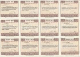 Budapest 1991. "Isolyth-STM Üveggyapot Részvénytársaság" részvénye 10.000Ft-ról, szelvénye...