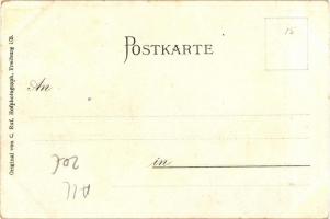 Badische Volkstrachten; Kaiserstühlerinen aus Königschaffhause / German folklore