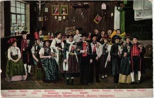 Schwarzwalder Bauernhochzeit, Badische Volkstrachten / German peasant wedding, folklore