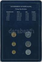 Hongkong 1979-1988. 10c - 5$ 6klf db, forgalmi szett felbélyegzett kartonlapon T:1,1-
Hong Kong 1979...