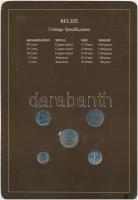 Belize 1980-1987. 1c - 50c 5klf db, forgalmi szett felbélyegzett kartonlapon T:1
Belize 1980-1987. 1...