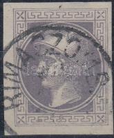 Newspaper stamp, violet, with watermark 