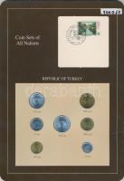 Törökország 1987-1989. 1L - 500L 7klf db, forgalmi szett felbélyegzett kartonlapon T:1
Turkey 1987-1...