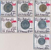 Dzsibuti 1977-2007. 1Fr-100Fr 7xklf T:1
Djibuti 1977-2007. 1 Franc - 100 Francs 7xdiff C:UNC