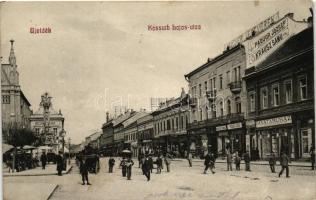 Újvidék, Kossuth Lajos utca / street, shops