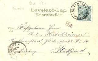 1900 Siófok, Kunstanstalt Kosmos litho s: Geiger R