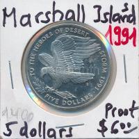 Marshall-szigetek 1991. 5$ Cu-Ni T:1-,2 Marshall Islands 1991. 5 Dollars Cu-Ni C:AU,XF