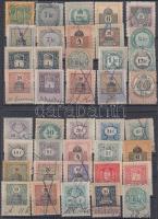 60 különféle magyar okmánybélyeg