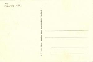 Tiszafüred, Hősök szobra megkoszorúzva. Kiadja Goldstein Adolf papírkereskedő