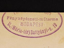 1928 Az Albertfalvai Árpád-kör tablója, nevesített portréképekkel, kartonra ragasztva, 28x20 cm