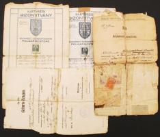 Mendelssohn Edit harmonikaművész portréfotója, "Herendi" jelzéssel, paszpartuban, üvegezet...