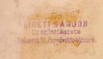 Ligeti Sándor: Betlehem. Vegyes technika, papír, üvegezett keretben, pecséttel jelzett, 45x32 cm