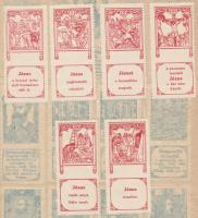 cca 1920-1940 Magyar levélzáró gyűjtemény kb 250 levélzáró, sok irredentával + némi filatélia füzetb...