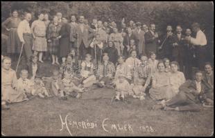 1928 Homoródi emlék, fotólap, 9x14 cm