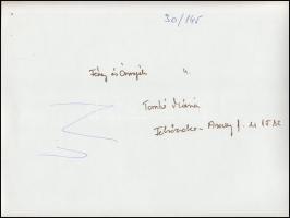 cca 1975 Tomkó Mária: Fény és árnyék, feliratozott vintage fotóművészeti alkotás, 18x24 cm