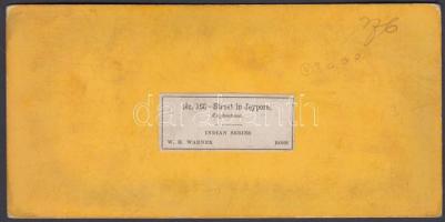 cca 1890 India Jaipur Rajpootana sztereófotó / India Yaipur stereo photo 17x8,5 cm