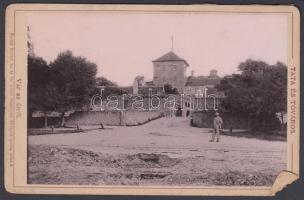 cca 1890 Tata Tóváros keményhátú fotó kis sérüléssel. Erdélyi fotó 16x11 cm