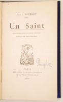 Bourget, Paul: Un saint. Illustrations de Paul Chabas gravées par privat-Richard. Paris, 1894, Alpho...