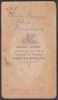 cca 1870 Kern Ferenc főbíró Újpanádon (Erdély, Arad megye) Auerbach és Kozmata aradi műtermében, viz...