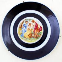 MZ dísztányér, matricás, jelzett, hibátlan, d:25 cm