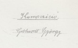 cca 1970 Gebhardt György (1910-1993): Kompozíció (Csilletemető), aláírt vintage fotóművészeti alkotá...