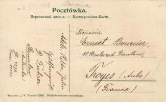 Ivano-Frankivsk, Stanislawów; Ul. Sapiezynska / street with shops