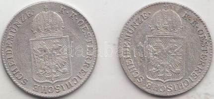 Ausztria 1848A 6kr Ag + 1849A 6kr Ag T:2-,3
Austria 1848A 6 Kreuzer Ag + 1849A 6 Kreuzer Ag C:VF,F