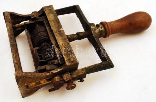 cca 1920 Szeged sz. kir. város polgármestere feliratú dátumos érkeztető bélyegző 22 cm