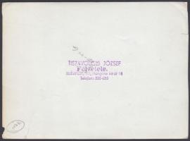 cca 1955 Budapest, szocreál képzőművészeti önképző kör, Tiszavölgyi József pecséttel jelzett felvéte...