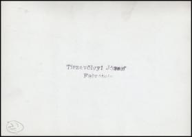 cca 1950 Budapest, sétahajók a Dunán, a háttérben a Kossuth híd, Tiszavölgyi József pecséttel jelzet...