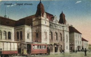 Szeged, Vasútállomás, villamos (EK)