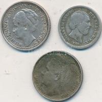 Hollandia 1850. 5c Ag "III. Vilmos" + 1903. 10c Ag "I. Vilma" + 1941. 10c Ag &qu...