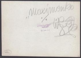 1950 Maximenkó, a legendás hírű orosz sztahanovista kőműves magyarországi látogatásán, Tiszavölgyi J...