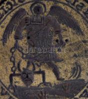 cca 1830 Nagyléta település görögkatolikus parókiájának ördögön taposó anygalfigurét ábrázoló bronz ...