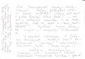 Fodor András (1929-1997) Kossuth-díjas magyar költő, esszéíró magánlevele Szirmayéknak Magyar Írók S...