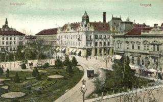 Szeged, Széchenyi tér - 2 db régi képeslap / 2 old postcards