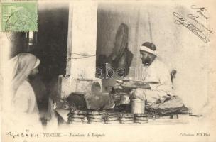 Tunéziai folklór, fánkkészítő, Tunisian folklore, donut maker