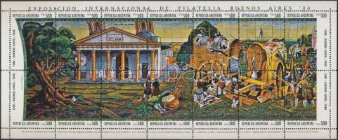 Bélyegkiállítás Buenos Aires blokk, Stamp exhibition in Buenos Aires block