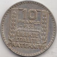 Franciaország 1933. 10Fr Ag T:2- France 1933. 10 Francs Ag C:VF