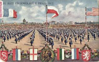 1912 Praha, Prague; VI. Sokol festival, artist signed (EM)