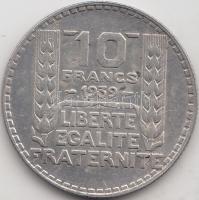 Franciaország 1939. 10Fr Ag T:2- France 1939. 10 Francs Ag C:VF