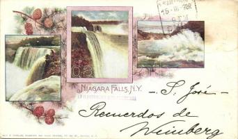 Niagara Falls, pinecone, Art Nouveau