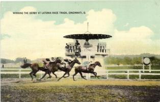 Cincinnati, winning the derby at Latonia Race Track