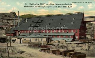 Black Hills, South Dakota; Golden Star Mill one of five 200 stamp mills of the Homestake Gold Mining Company, Lead (EK)