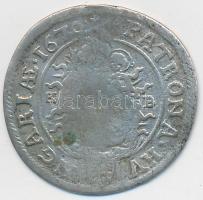 1670KB 6kr Ag "I. Lipót" (2,89g) T:2-,3 Unger II.:1072.