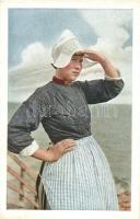 Dutch folklore, Bols advertisement on the backside - 3 old postcards