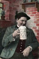 8 db főleg RÉGI motívumlap; sör / 8 mostly old motive cards; beer