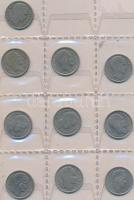 Franciaország ~1780-1950. 89db vegyes fémpénz albumba rendezve, jobb darabokkal T:vegyes
France ~178...