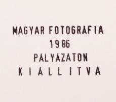 cca 1980 Arató Tibor: Idő őrlés, egy jó állapotban megőrzött szélmalom, pecséttel jelzett vintage fo...