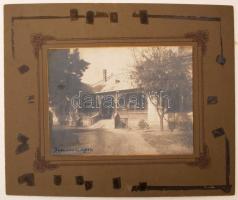 1914 Kemecse, 16x22 cm, karton (rajta cellux nyomok) 29x35 cm